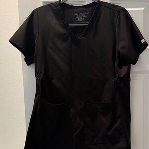 MED couture plus one maternity 4 way energy stretch scrub top